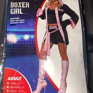 Boxer girl Halloween costume.